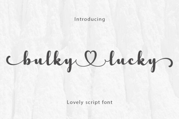 Bulkylucky Font - Featured Image