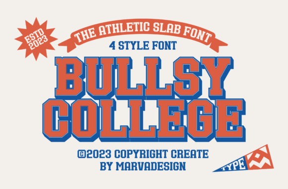 Bullsy College Font - Featured Image