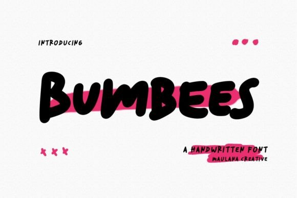 Bumbees Font - Featured Image