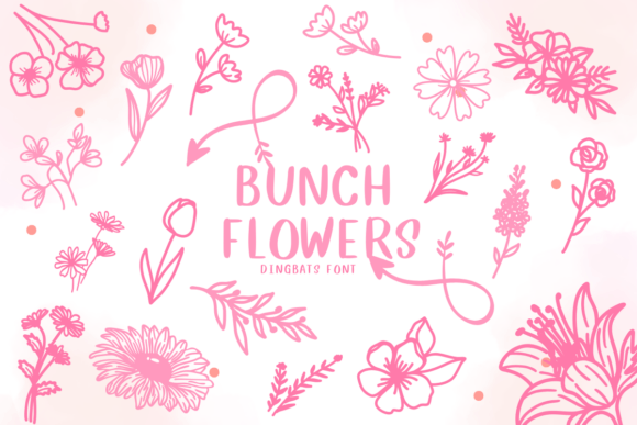 Bunch Flowers Font - Featured Image