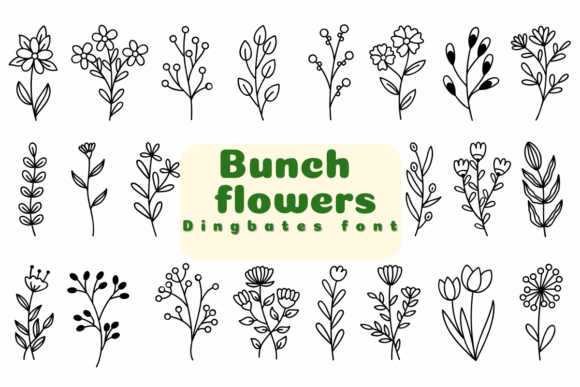 Bunch Flowers Font - Featured Image