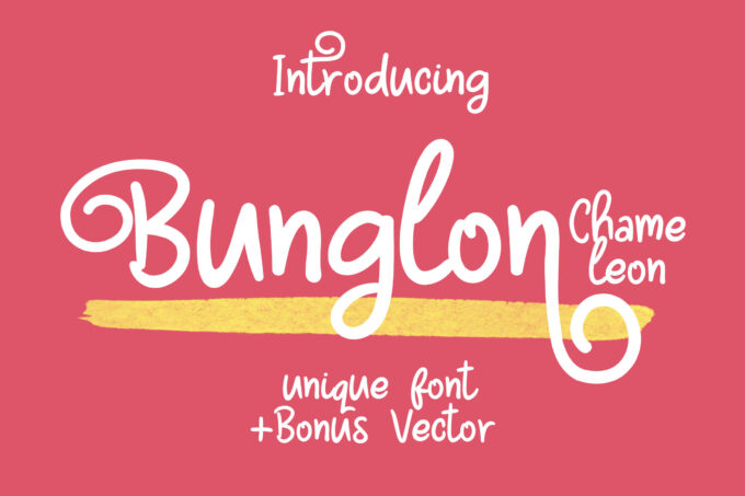 Bunglon Chameleon Font - Featured Image