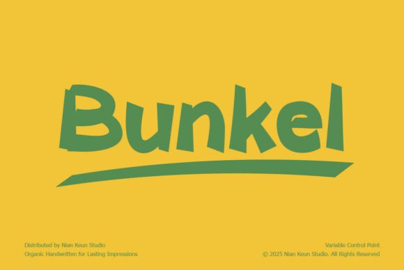 Bunkel Font - Featured Image