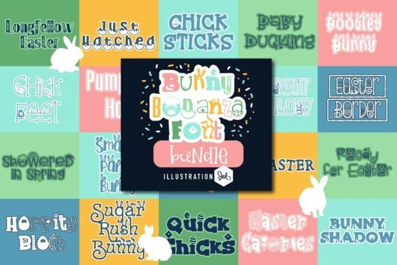 Bunny Bonanza Bundle Font - Featured Image