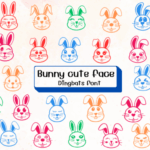 Bunny Cute Face Font - Featured Image