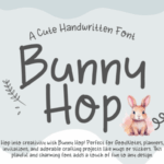 Bunny Hop Font - Featured Image