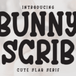 Bunny Scrib Font - Featured Image