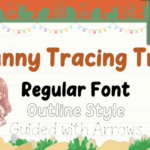 Bunny Tracing Trio Font - Featured Image