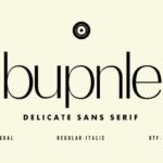 Bupnle Font - Featured Image