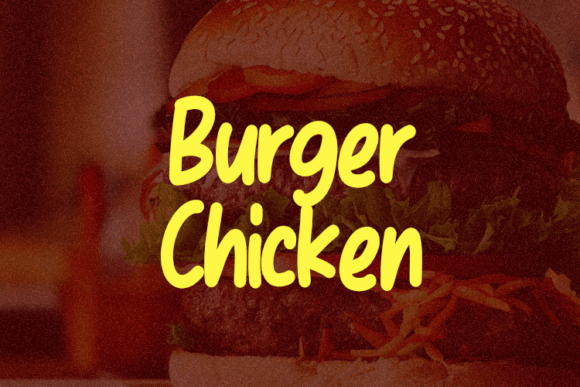 Burger Chicken Font - Featured Image