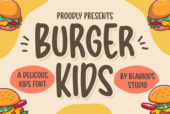 Burger Kids Font - Featured Image
