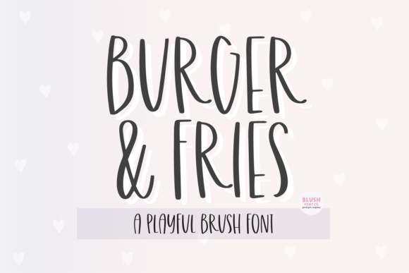 Burger and Fries Font - Featured Image