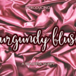 Burgundy Blush Script Font - Featured Image
