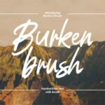 Burken Brush Font - Featured Image