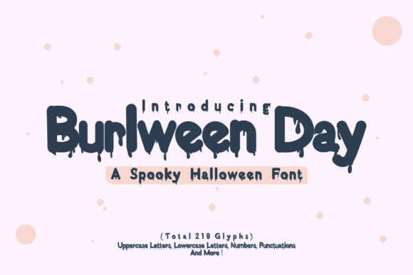 Burlween Day Font - Featured Image