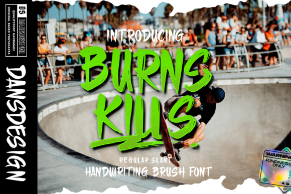 Burn Kills Font - Featured Image