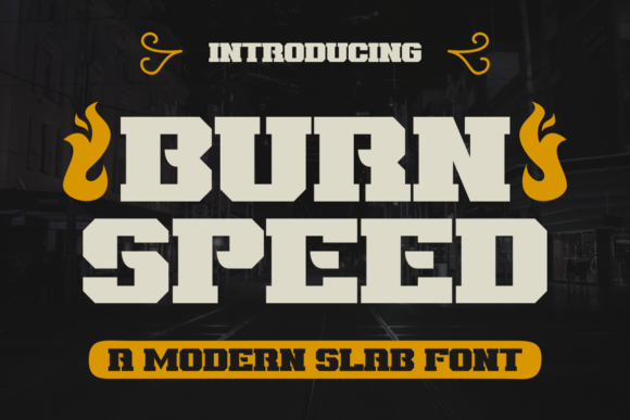 Burn Speed Font - Featured Image