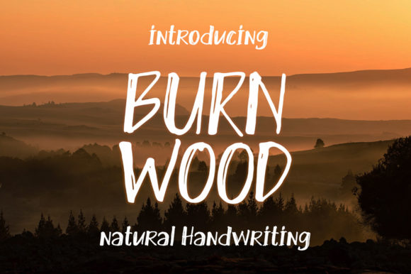 Burn Wood Font - Featured Image