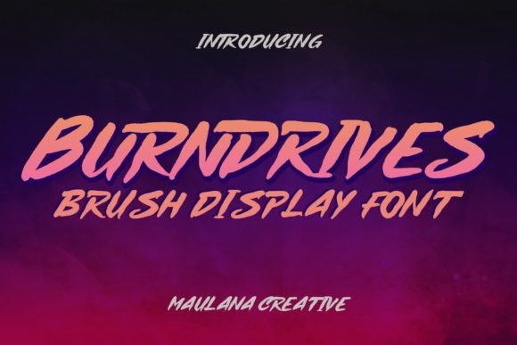 Burndrives Font - Featured Image