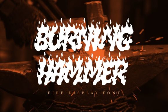 Burning Hammer Font - Featured Image