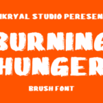 Burning Hunger Font - Featured Image