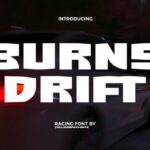 Burns Drift Font - Featured Image