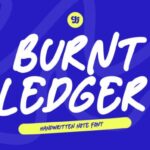 Burnt Ledger Font - Featured Image
