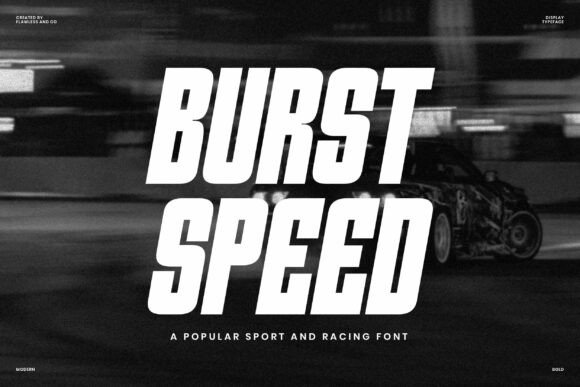 Burst Speed Font - Featured Image