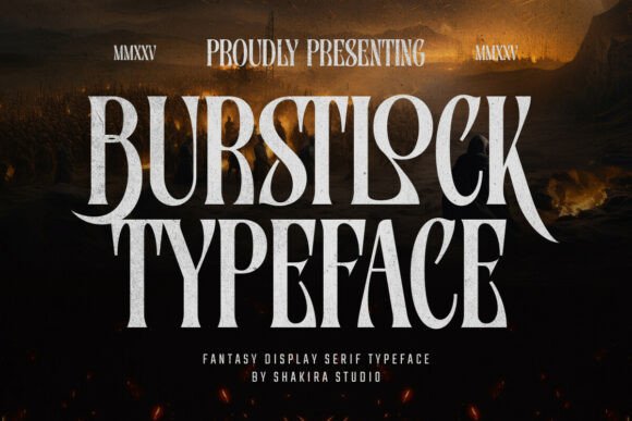 Burstlock Font - Featured Image