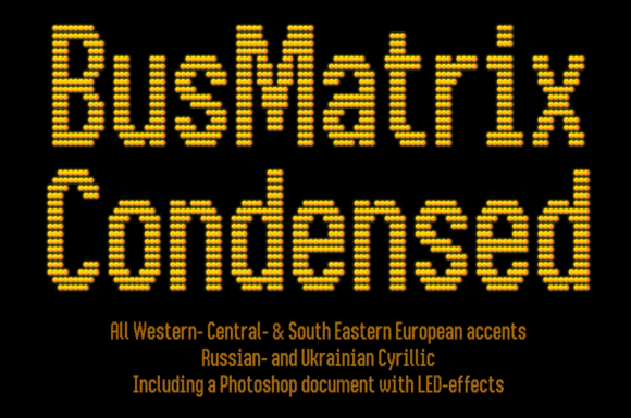 Bus Matrix Font - Featured Image