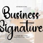 Business Signature Font - Featured Image