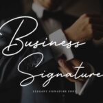 Business Signature Font - Featured Image