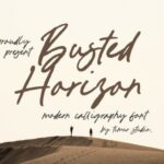 Busted Horizon Font - Featured Image