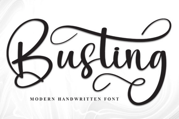 Busting Font - Featured Image
