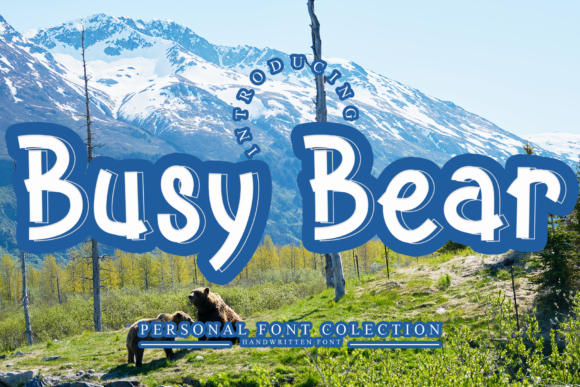 Busy Bear Font - Featured Image