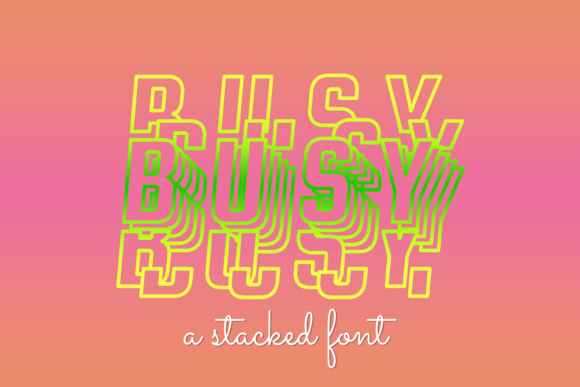 Busy Font - Featured Image