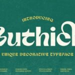 Buthick Font - Featured Image