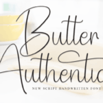 Butter Authentic Font - Featured Image