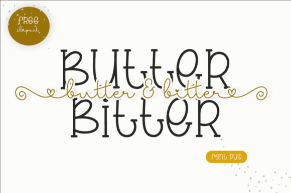 Butter Bitter Duo Font - Featured Image