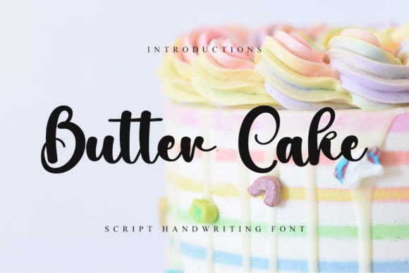 Butter Cake Font - Featured Image