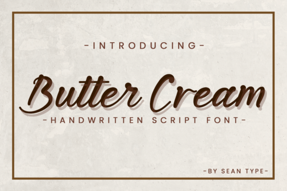Butter Cream Font - Featured Image