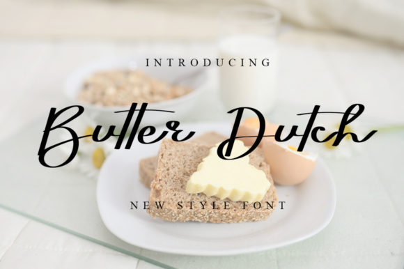 Butter Dutch Font - Featured Image