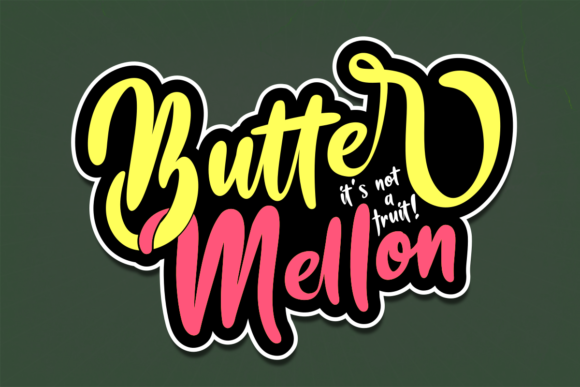 Butter Mellon Font - Featured Image