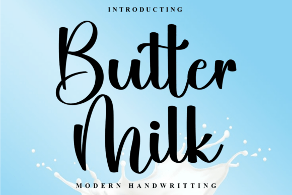 Butter Milk Font - Featured Image
