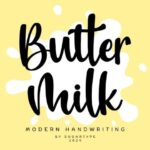 Butter Milk Font - Featured Image