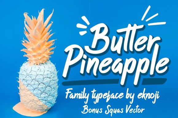Butter Pineapple Font - Featured Image
