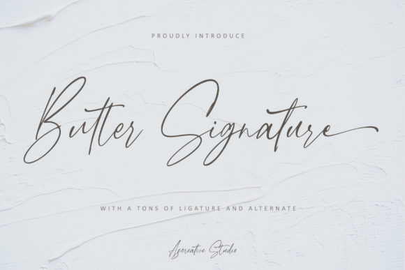 Butter Signature Font - Featured Image
