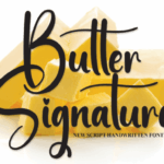 Butter Signature Font - Featured Image