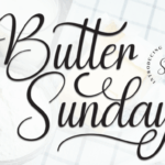 Butter Sunday Font - Featured Image