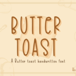 Butter Toast Font - Featured Image